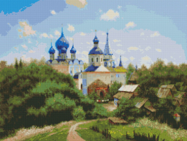 Вышивка крестиком 40х50см, Церковь - Вышивка крестиком 40х50см, Церковь
