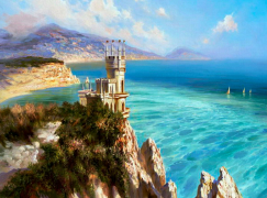 Ласточкино гнездо (худ. Милюков А.)