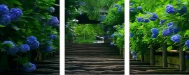 Триптихи 40x50 - Бревенчатый мост - Триптихи 40x50 - Бревенчатый мост