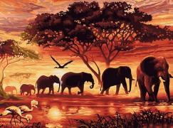 Алмазная мозаика на подрамнике 40х50