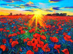 Алмазная мозаика на подрамнике 40х50