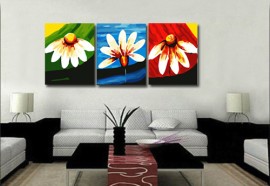 Триптихи 40x50 - Ромашки - Триптихи 40x50 - Ромашки