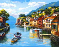 Алмазная мозаика круглыми стразами 40x50: MZ0408