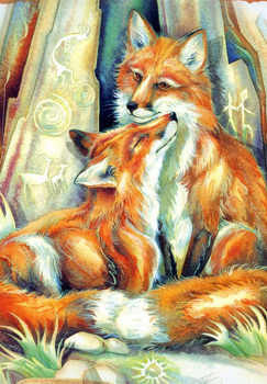 Лисья семья