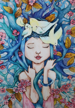 Гнездо на голове (худ. Букреева И.)