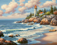 Алмазная мозаика круглыми стразами 40x50: ZM-0432
