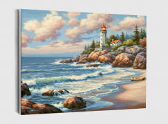 Картина по номерам на холсте и подрамнике 40х50 см