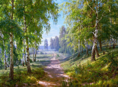 Берёзовая роща (худ. Басов С.)