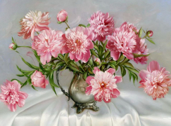 Розовые пионы (худ. Бузин И.)