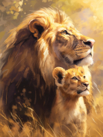 Вышивка крестиком 40х50: Вышивка крестиком 40х50см, Львы