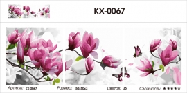 Картины по номерам 50x50 - Триптихи - KX-0067 - Картины по номерам 50x50 - Триптихи - KX-0067