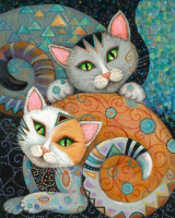 Картины по номерам 40х50: Кошки