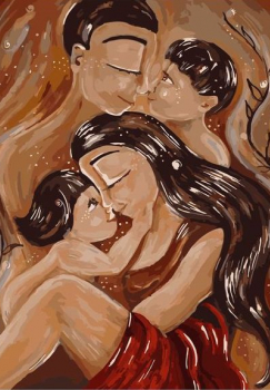 Картина по номерам на холсте и подрамнике 40х50 см