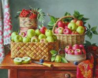 Алмазная мозаика круглыми стразами 40x50: ZM-0574