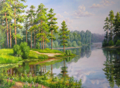Российский пейзаж (худ. Самарская Е.)