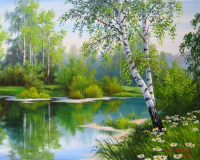Алмазная мозаика круглыми стразами 40x50: ZM-0592