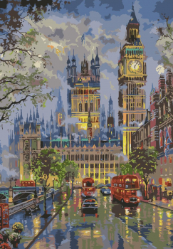 Картина по номерам на холсте и подрамнике 40х50 см