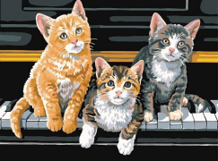 Котятки на рояле