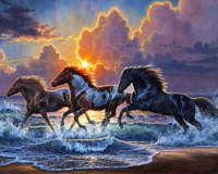 Алмазная мозаика круглыми стразами 40x50: Алмазная мозаика на подрамнике 40х50