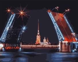Картины по номерам 40х50 - Разводной мост - Картины по номерам 40х50 - Разводной мост