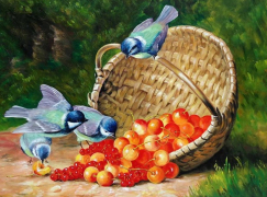 Синицы и ягоды