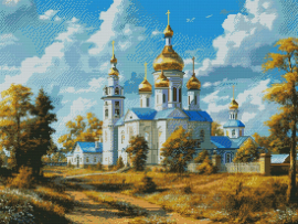 Вышивка крестиком 40х50см, Церковь - Вышивка крестиком 40х50см, Церковь