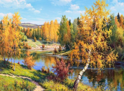 Пожелтевший лес (худ. Прищепа И.)