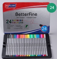 Карандаши, линнеры, маркеры: Fineliner Цветные ручки, в наборе 24 цвета