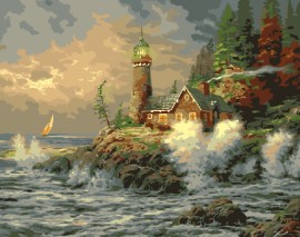 Картины по номерам 50х65 - Закат на море - Картины по номерам 50х65 - Закат на море