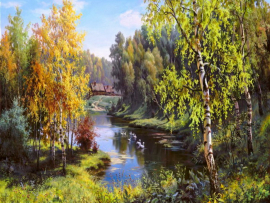 Вышивка крестиком 40х50см, Природа - Вышивка крестиком 40х50см, Природа