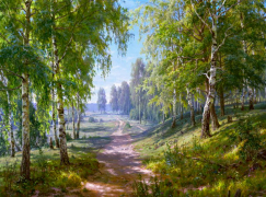 Берёзовая роща (худ. Басов С.)