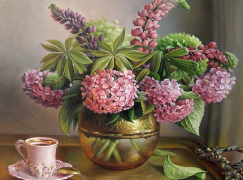 Сирень и чай