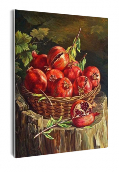 Корзинка с гранатами