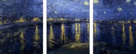 Триптихи 40x50 - Звездное небо - Триптихи 40x50 - Звездное небо