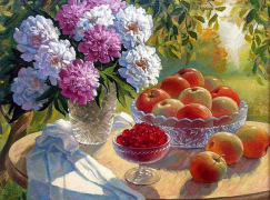 Цветы и фрукты