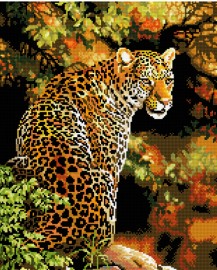 Алмазные мозаики 40x50 - Леопард - Алмазные мозаики 40x50 - Леопард