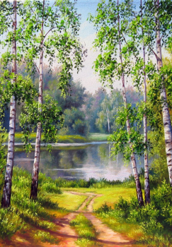 Вышивка крестиком 40х50см, Природа