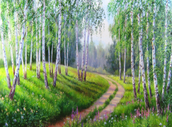 Вышивка крестиком 40х50см, Природа